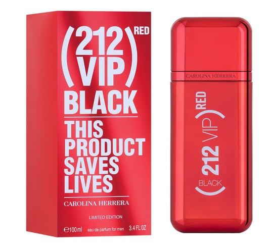 Carolina Herrera 212 VIP BLACK RED This Product Saves Lives Men