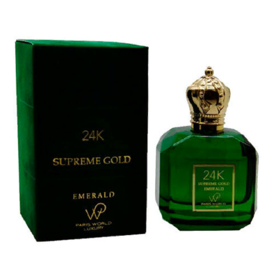 Paris World Luxury 24K SUPREME GOLD EMERALD Unisex