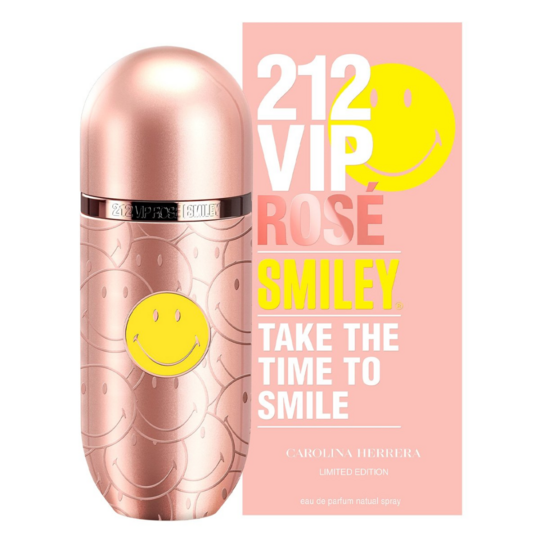 Carolina Herrera 212 VIP ROSE SMILEY Take The Time To Smile Limited Edition Women