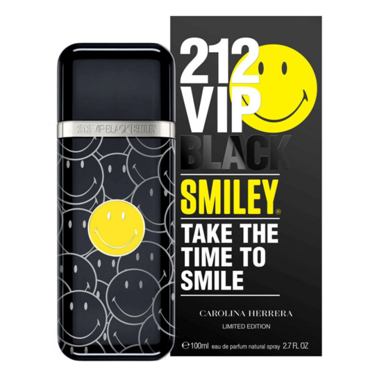 Carolina Herrera 212 VIP BLACK SMILEY Take The Time To Smile Men